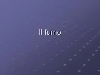 il fumo