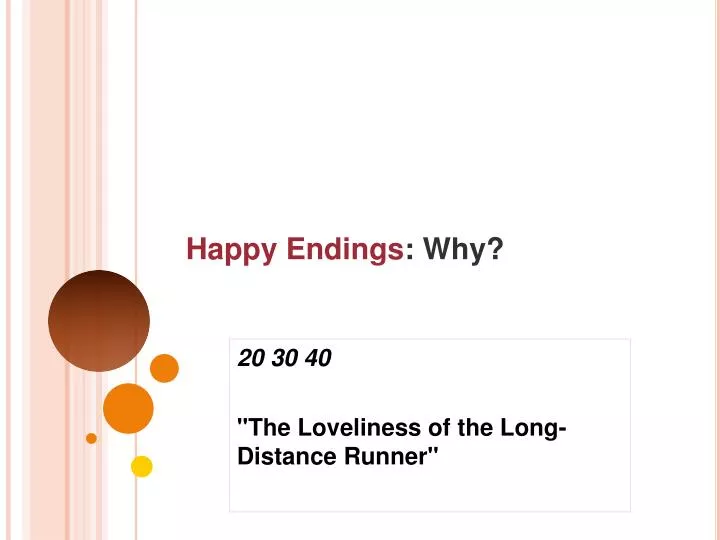 happy endings why
