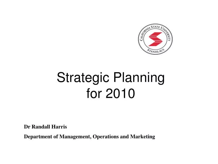strategic planning for 2010