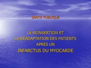 sante publique