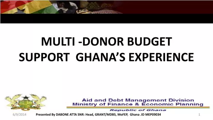 multi donor budget support ghana s experience