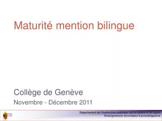 Maturité mention bilingue