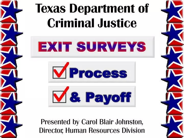 texas department of criminal justice