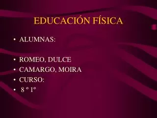 educaci n f sica
