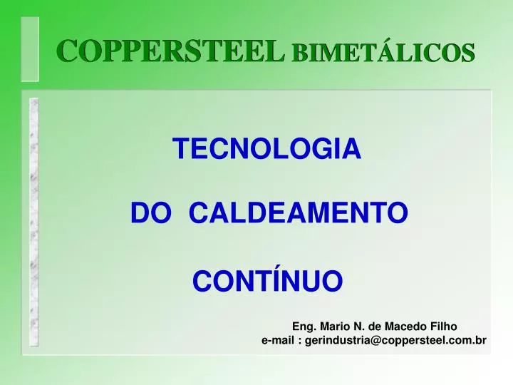 coppersteel bimet licos