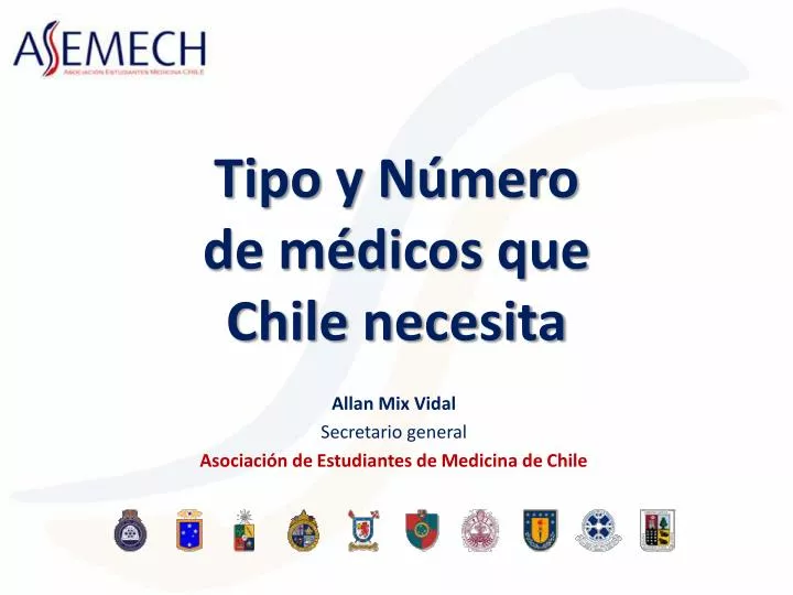 tipo y n mero de m dicos que chile necesita