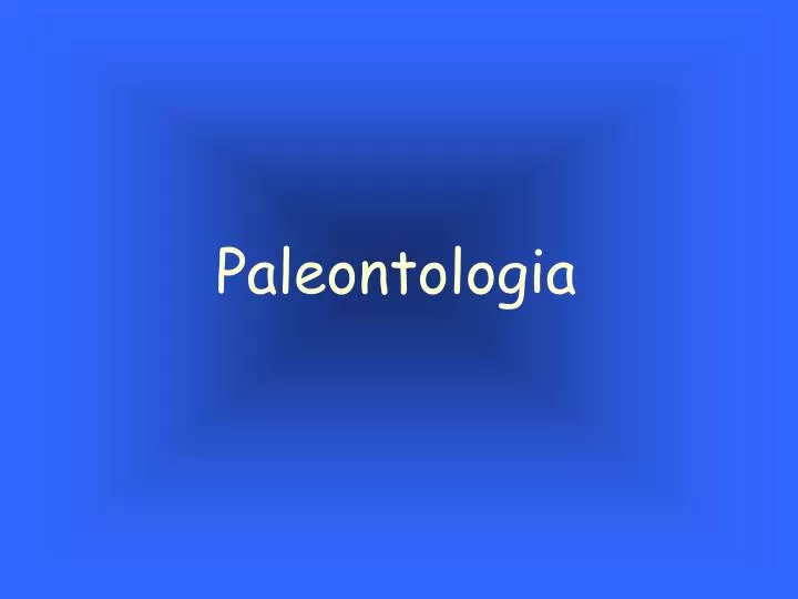 paleontologia