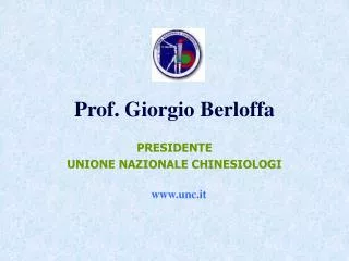Prof. Giorgio Berloffa