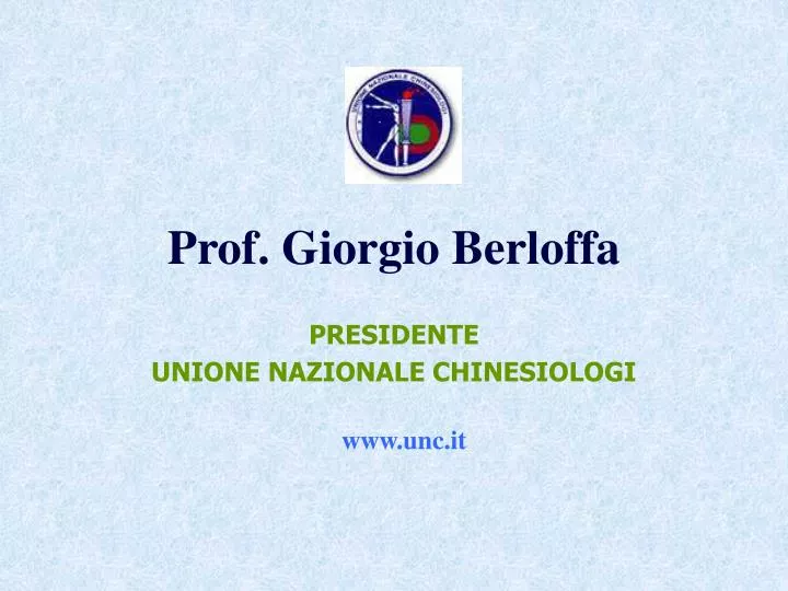 prof giorgio berloffa