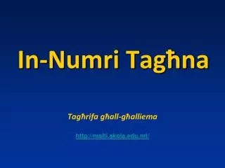 In-Numri Tagħna