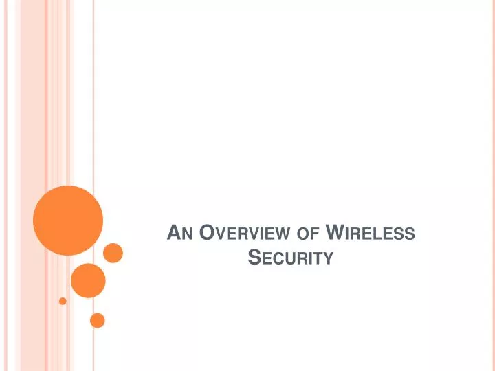 an overview of wireless security