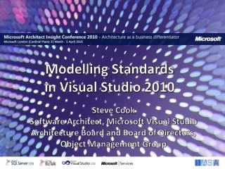 Modelling Standards in Visual Studio 2010
