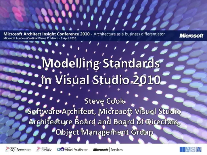 modelling standards in visual studio 2010