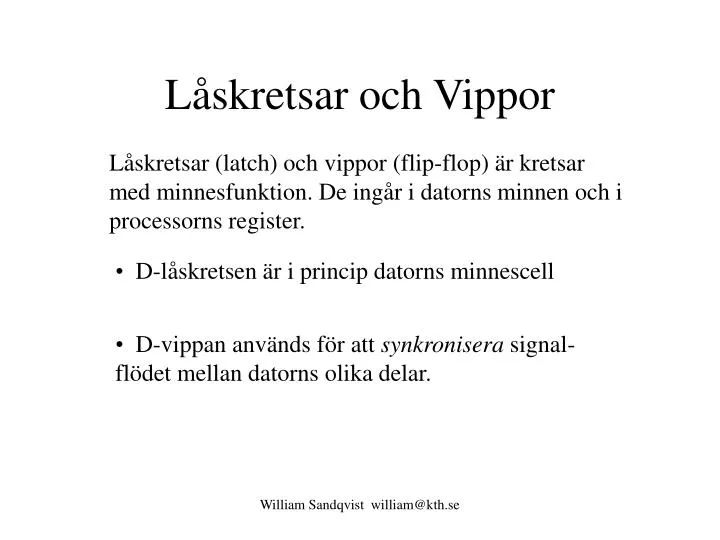 l skretsar och vippor