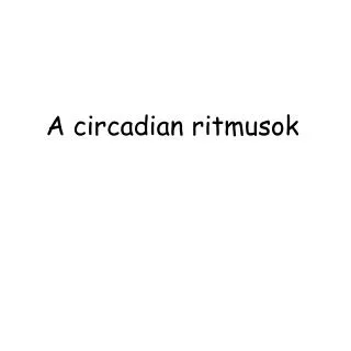 a circadian ritmusok