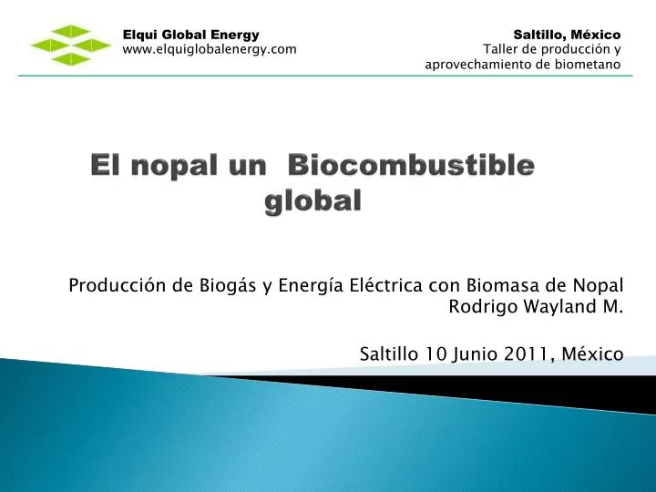 el nopal un biocombustible global