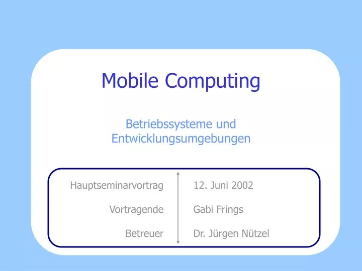 mobile computing