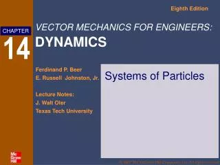 Systems of Particles