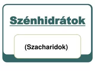 sz nhidr tok