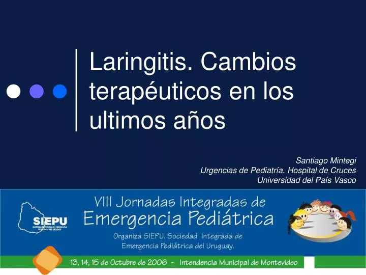 laringitis cambios terap uticos en los ultimos a os