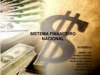 SISTEMA FINANCEIRO NACIONAL