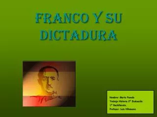 Franco y su dictadura