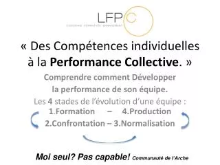 des comp tences individuelles la performance collective