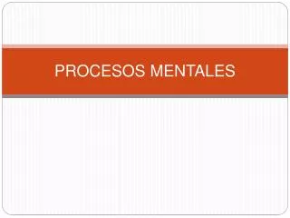 procesos mentales