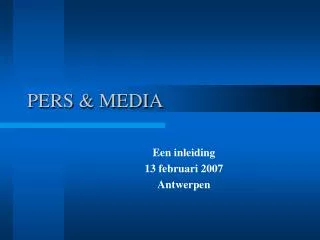 pers media