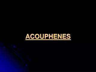 acouphenes