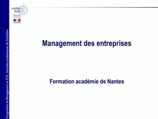 management des entreprises