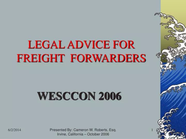 legal advice for freight forwarders