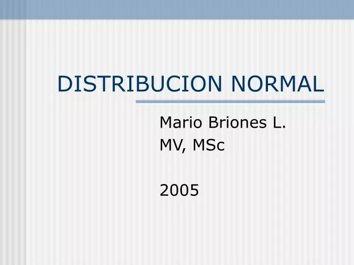 distribucion normal