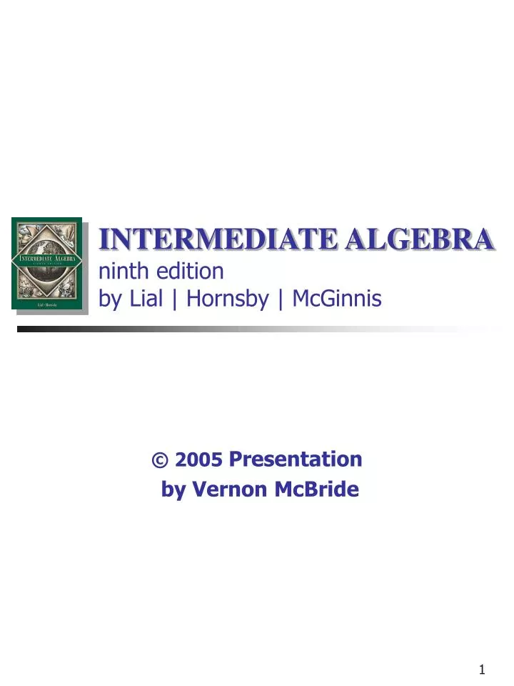 intermediate algebra ninth edition by lial hornsby mcginnis