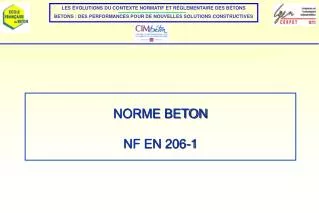 NORME BETON NF EN 206-1