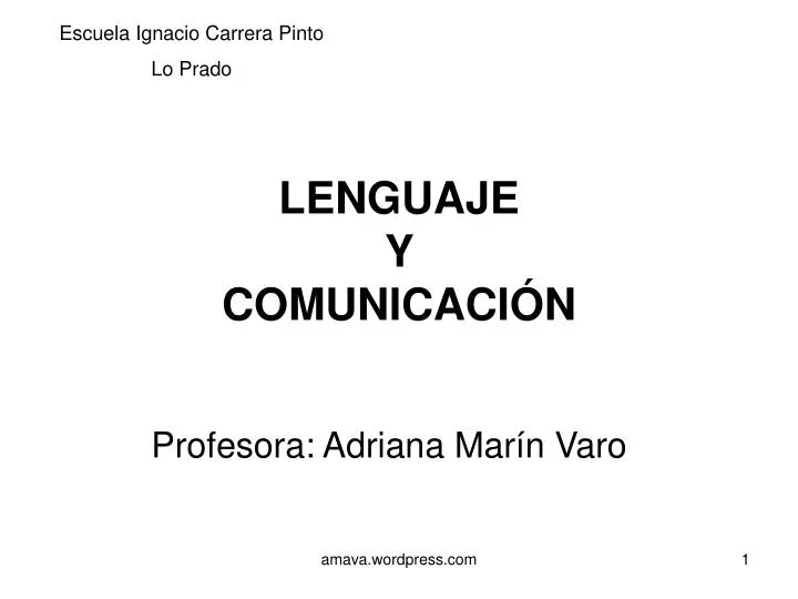 lenguaje y comunicaci n