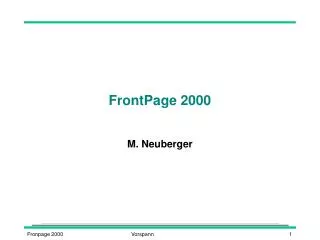 frontpage 2000