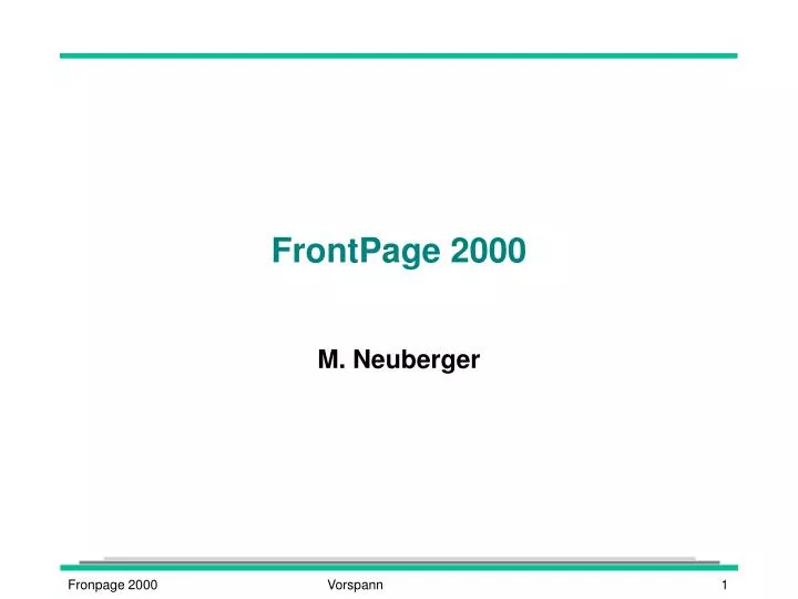 frontpage 2000