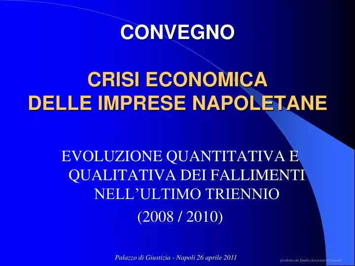 convegno crisi economica delle imprese napoletane