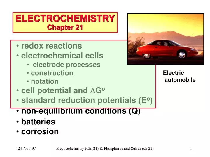 electrochemistry chapter 21