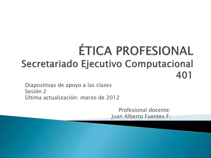 tica profesional secretariado ejecutivo computacional 401