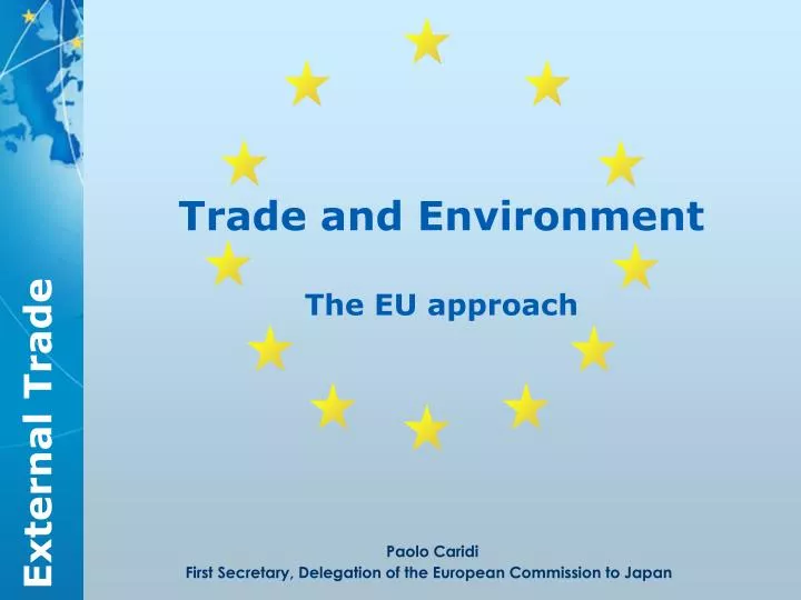 trade and environment the eu approach