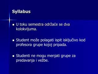 Syllabus