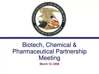 Biotech, Chemical &amp; Pharmaceutical Partnership Meeting