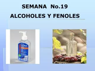 SEMANA No.19 ALCOHOLES Y FENOLES