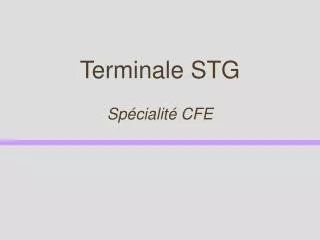Terminale STG