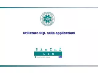 utilizzare sql nelle applicazioni