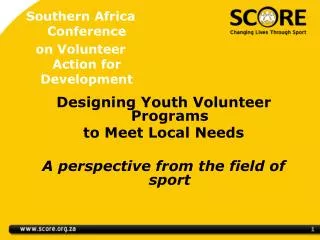 Southern Africa Conference on Volunteer Action for Development