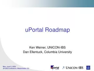 uPortal Roadmap