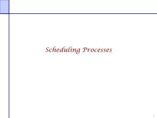 Scheduling Processes